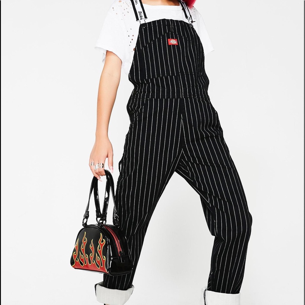 Dickies Girl Pinstripe Overalls